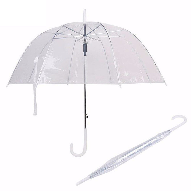 прозрачный зонт-трость