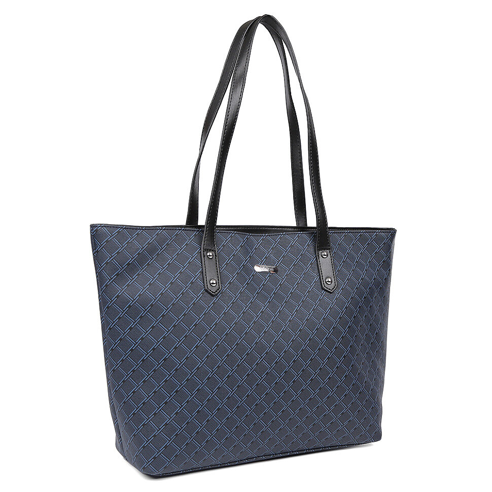 Изображение женской сумки шоппер синего цвета бренда FABRETTI