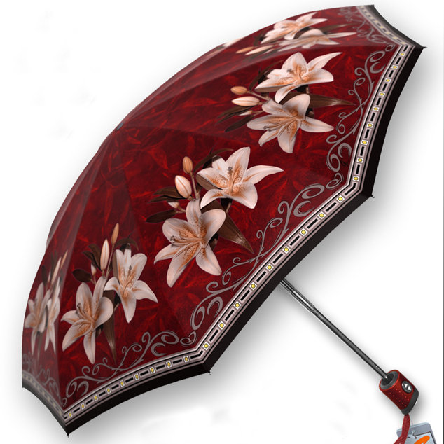 Женский зонт LERO L-031 лилии цвет фото