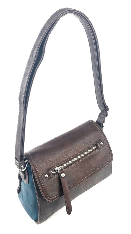 Женская сумка Kenguru 32573 серый коричневый синий цвет фото