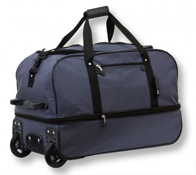 Дорожная сумка на колесах tsv 442.20 серый цвет фото