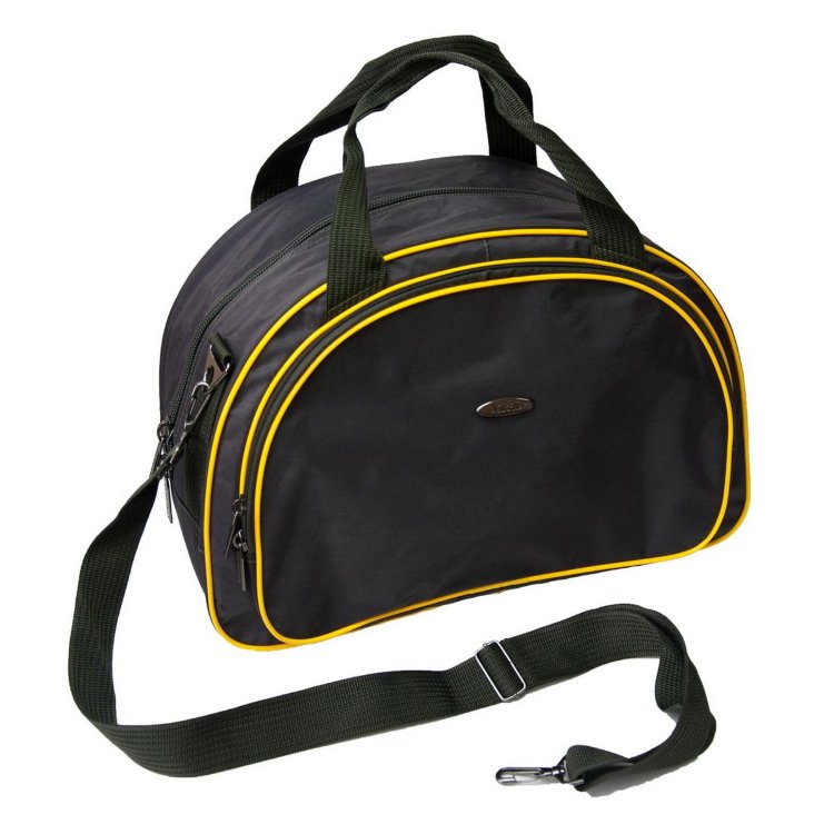 Дорожная сумка akubens ак 1023 гд черная с желтым цвет фото