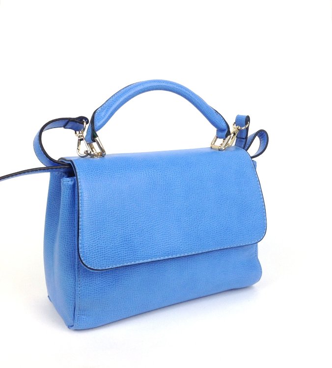 Женская сумка 185 голубой цвет фото