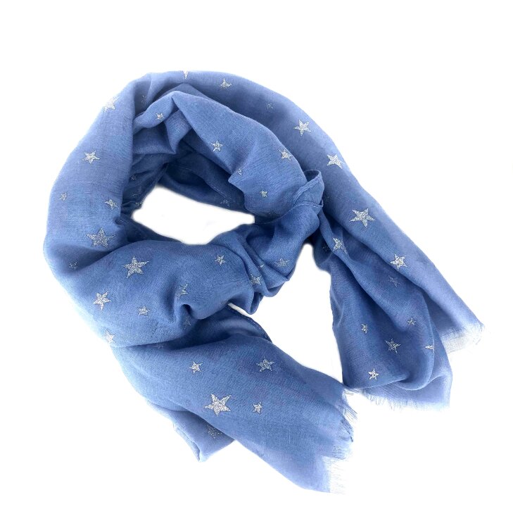 Женский шарф Fabretti 0559 голубой цвет фото