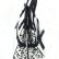 Женская сумка RICHEZZA 10009 белый черный цвет фото