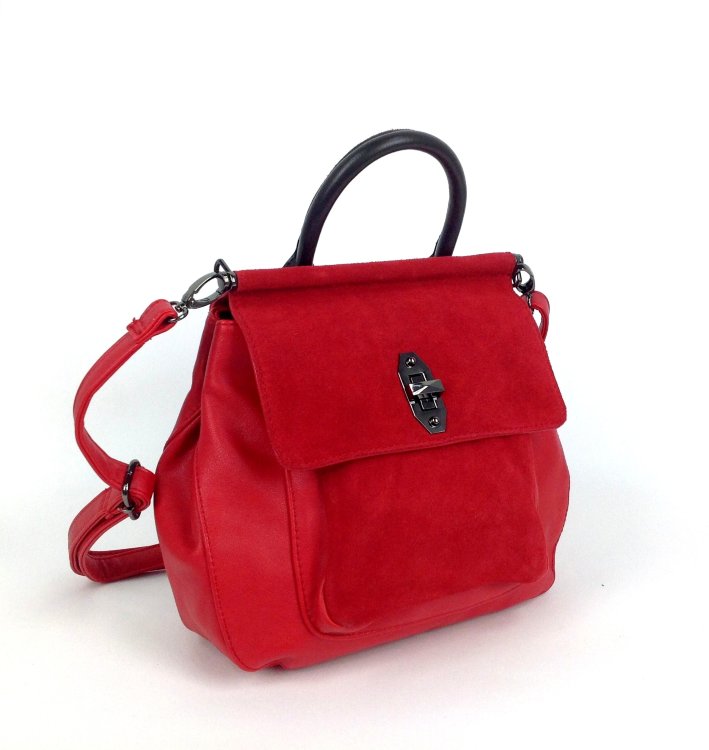 Женская сумка EDU KALEER 2368-1 красный цвет фото
