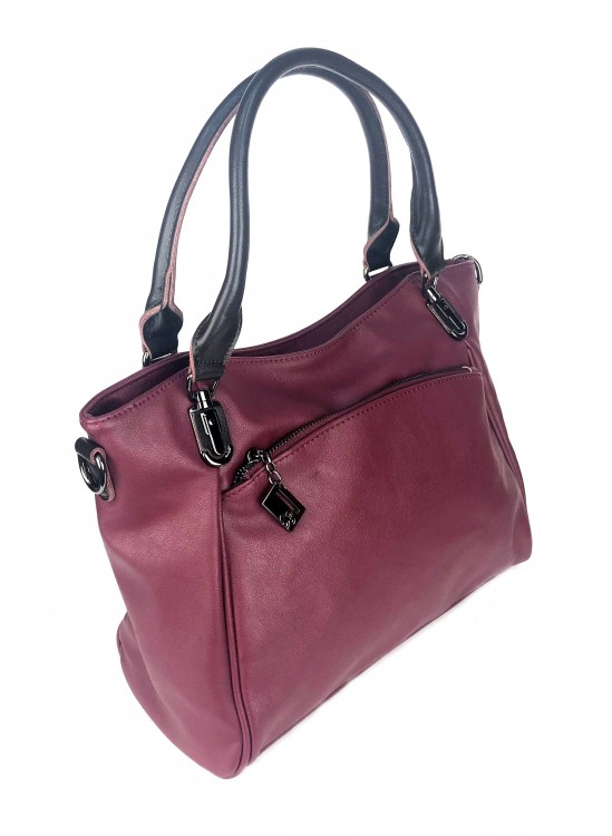 Женская сумка EDU KALEER 1190 бордовый цвет фото