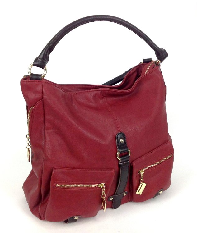 Женская сумка EDU KALEER 3602 бордовый цвет фото