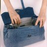 Женская сумка RICHEZZA 2838 серо голубой цвет видео