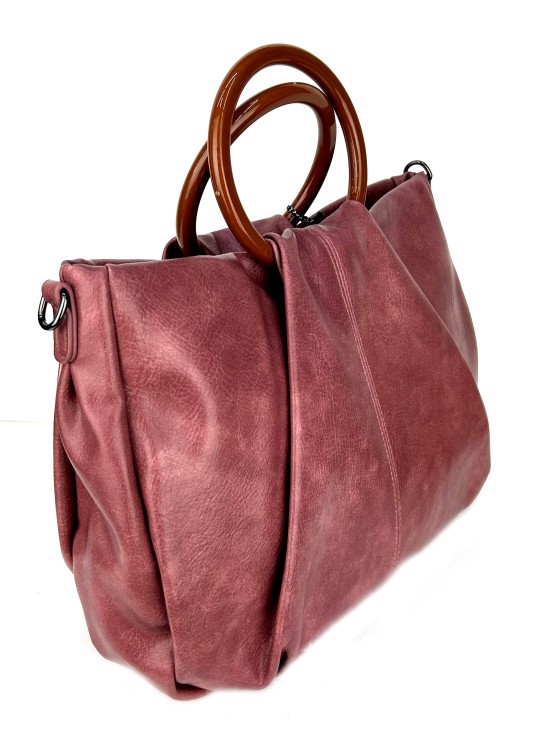Женская сумка 22102 розовый цвет фото