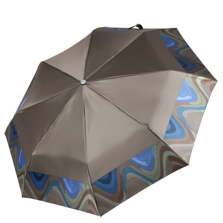 Женский зонт облегченный, автомат, FABRETTI UFLS0023-12 коричневый цвет фото