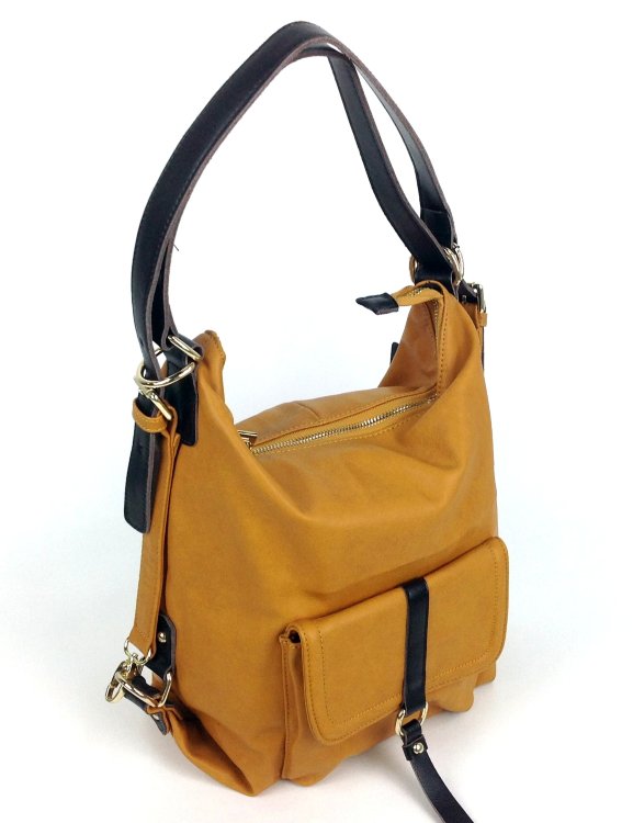 Женская сумка EDU KALEER 503 светло-коричневая цвет фото