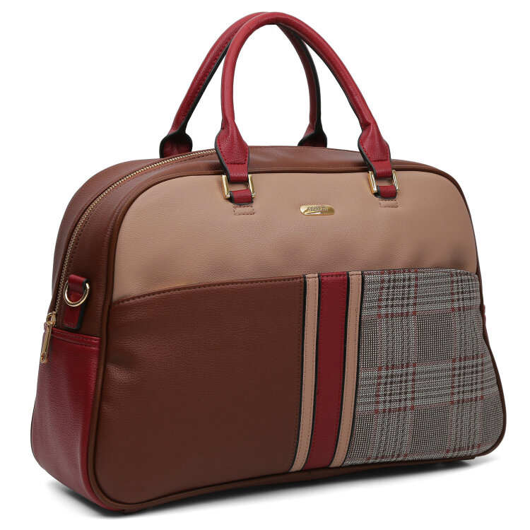 Дорожная дорожная сумка fabretti fkto37591-1 коричневый цвет фото